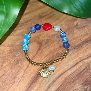 Stainless steel stretchy bracelet